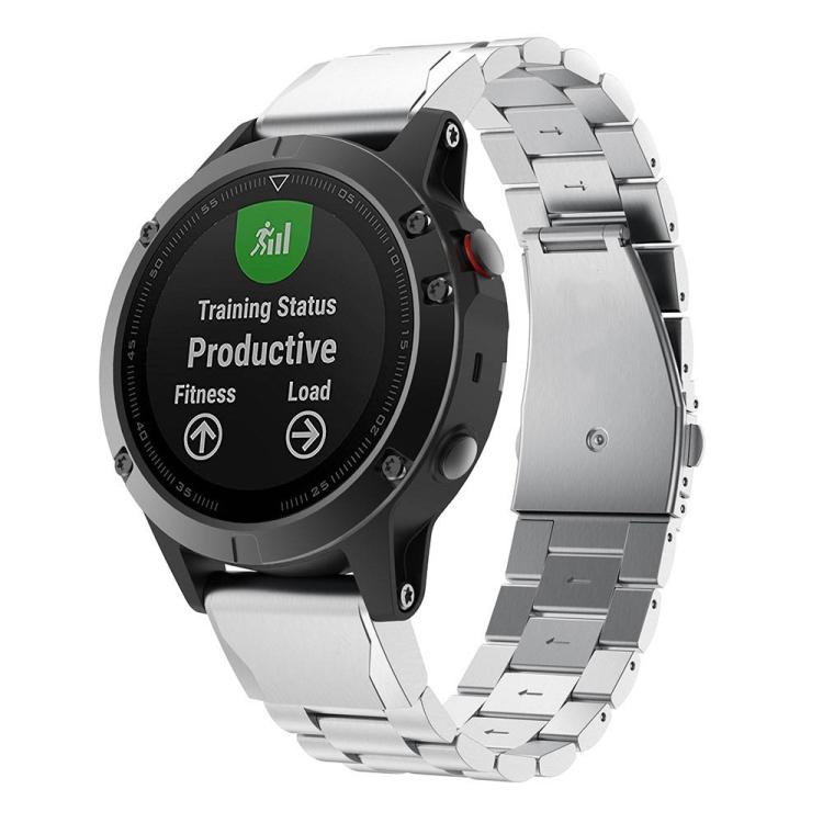 Cinturino per orologio in lega di titanio con fibbia piatta integrata a tre perline e sgancio rapido., For Garmin 22mm, For Garmin 26mm, For Garmin 20mm