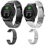 Cinturino per orologio in lega di titanio con fibbia piatta integrata a tre perline e sgancio rapido., For Garmin 22mm, For Garmin 26mm, For Garmin 20mm