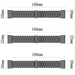 Cinturino per orologio in lega di titanio con fibbia piatta integrata a tre perline e sgancio rapido., For Garmin 22mm, For Garmin 26mm, For Garmin 20mm