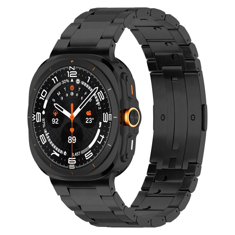 Cinturino per orologio in lega di titanio con fibbia HW a tre perline integrata., For Samsung Galaxy Watch8 / Watch8 Classic