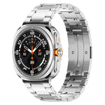 Cinturino per orologio in lega di titanio con fibbia HW a tre perline integrata., For Samsung Galaxy Watch8 / Watch8 Classic