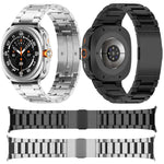 Cinturino per orologio in lega di titanio con fibbia HW a tre perline integrata., For Samsung Galaxy Watch8 / Watch8 Classic