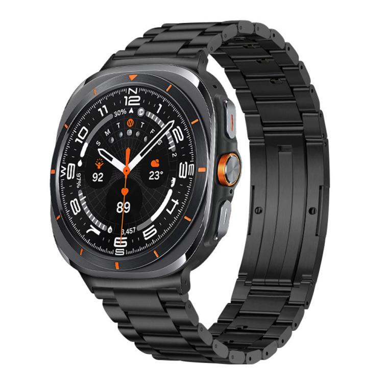 Cinturino per orologio in lega di titanio con fibbia HW a tre perline, staccabile., For Samsung Galaxy Watch Ultra 47mm / Ultra 2025, For Samsung Galaxy Watch8 / Watch8 Classic