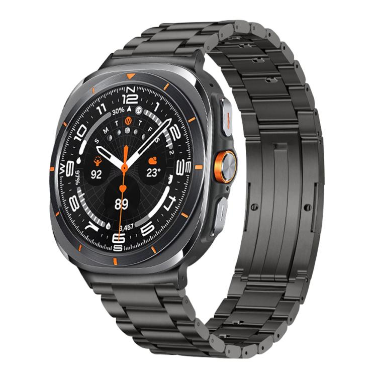 Cinturino per orologio in lega di titanio con fibbia HW a tre perline, staccabile., For Samsung Galaxy Watch Ultra 47mm / Ultra 2025, For Samsung Galaxy Watch8 / Watch8 Classic