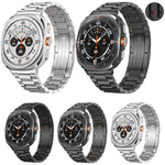 Cinturino per orologio in lega di titanio con fibbia HW a tre perline, staccabile., For Samsung Galaxy Watch Ultra 47mm / Ultra 2025, For Samsung Galaxy Watch8 / Watch8 Classic