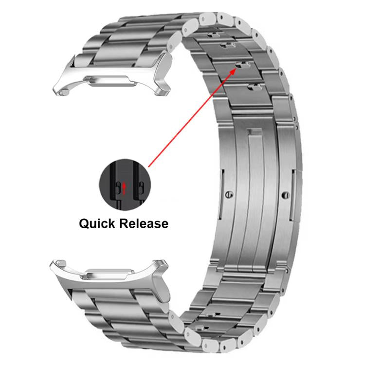 Cinturino per orologio in lega di titanio con fibbia HW a tre perline, staccabile., For Samsung Galaxy Watch Ultra 47mm / Ultra 2025, For Samsung Galaxy Watch8 / Watch8 Classic