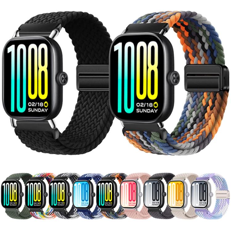 Cinturino per orologio con fibbia magnetica e passante in nylon intrecciato., For vivo Watch GT 2 / iQOO Watch GT 2, For vivo Watch GT / iQOO Watch GT