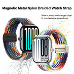 Cinturino per orologio con fibbia magnetica e passante in nylon intrecciato., For vivo Watch GT 2 / iQOO Watch GT 2, For vivo Watch GT / iQOO Watch GT