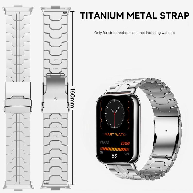 Cinturino per orologio in lega di titanio con fibbia di sicurezza a doppia apertura., For vivo Watch GT 2 / iQOO Watch GT 2, For vivo Watch GT / iQOO Watch GT