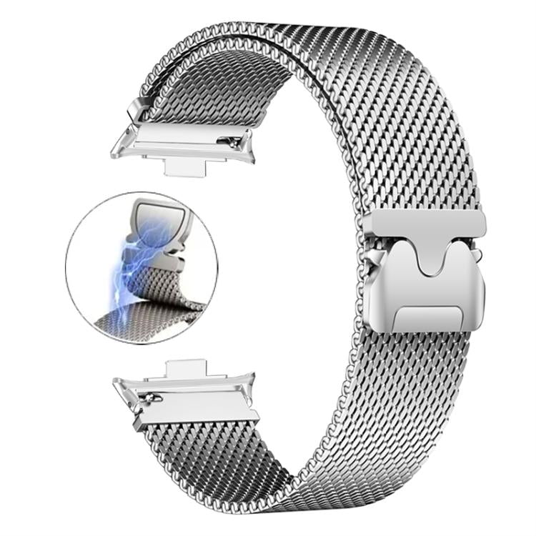 Cinturino per orologio in acciaio inox a maglia milanese con paracadute magnetico., For vivo Watch GT 2 / iQOO Watch GT 2, For vivo Watch GT / iQOO Watch GT