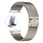 Cinturino per orologio in acciaio inox a maglia milanese con paracadute magnetico., For vivo Watch GT 2 / iQOO Watch GT 2, For vivo Watch GT / iQOO Watch GT