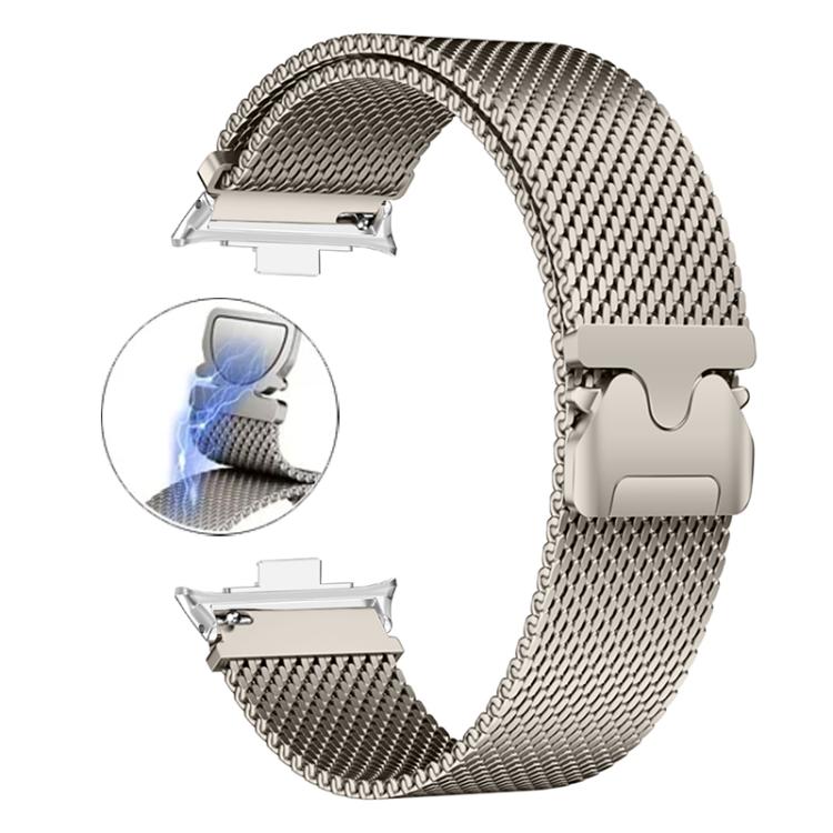 Cinturino per orologio in acciaio inox a maglia milanese con paracadute magnetico., For vivo Watch GT 2 / iQOO Watch GT 2, For vivo Watch GT / iQOO Watch GT