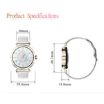 Smartwatch GTR4 da 1,27 pollici con schermo TFT per donna, certificazione IP68, supporto per il monitoraggio della frequenza cardiaca.