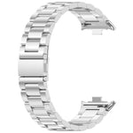 Cinturino per orologio in acciaio inossidabile con fibbia piatta a tre perline, For vivo Watch GT 2 / iQOO Watch GT 2