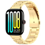 Cinturino per orologio in acciaio inossidabile con fibbia piatta a tre perline, For vivo Watch GT 2 / iQOO Watch GT 2