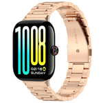 Cinturino per orologio in acciaio inossidabile con fibbia piatta a tre perline, For vivo Watch GT 2 / iQOO Watch GT 2