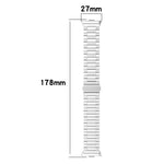 Cinturino per orologio in acciaio inossidabile con fibbia piatta a tre perline, For vivo Watch GT 2 / iQOO Watch GT 2