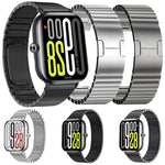 Cinturino per orologio in acciaio inossidabile con fibbia a farfalla a doppia pressione One Beads., For vivo Watch GT 2 / iQOO Watch GT 2, For vivo Watch GT / iQOO Watch GT