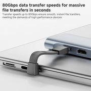 Cavo dati completo da 67 mm, 240 W, 8K, 80 Gbps, da Type-C a Type-C per Thunderbolt 4, Type-C to Type-C 80Gbps