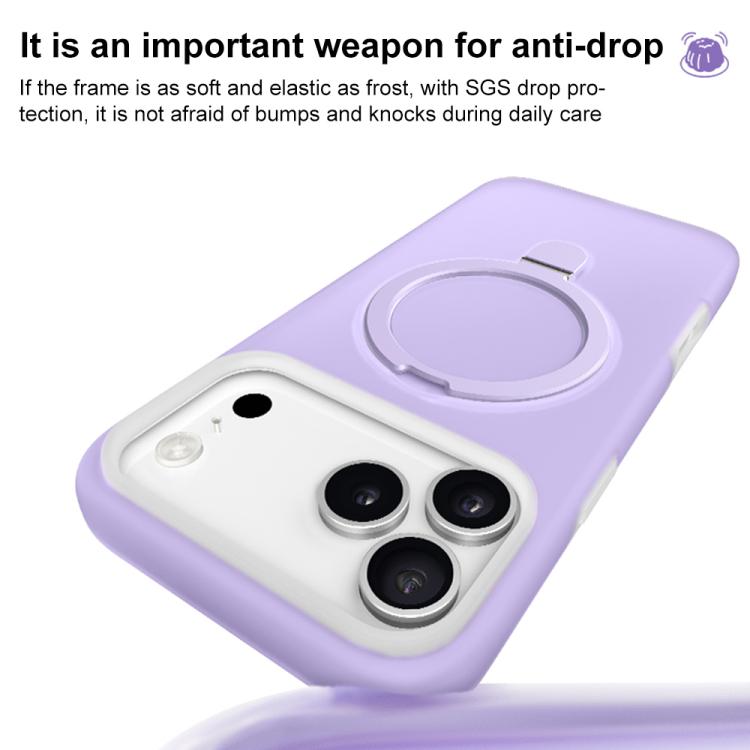 Custodia per telefono in silicone liquido Jelly MagSafe con supporto MagSafe., For iPhone 16 Pro Max, For iPhone 16 Pro