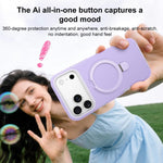 Custodia per telefono in silicone liquido Jelly MagSafe con supporto MagSafe., For iPhone 16, For iPhone 15 Pro Max