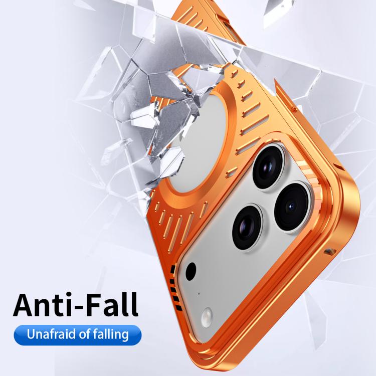 Custodia per telefono in metallo con supporto magnetico MagSafe per un raffreddamento ottimale., For iPhone 17 Pro Max, For iPhone 17 Pro, For iPhone 17