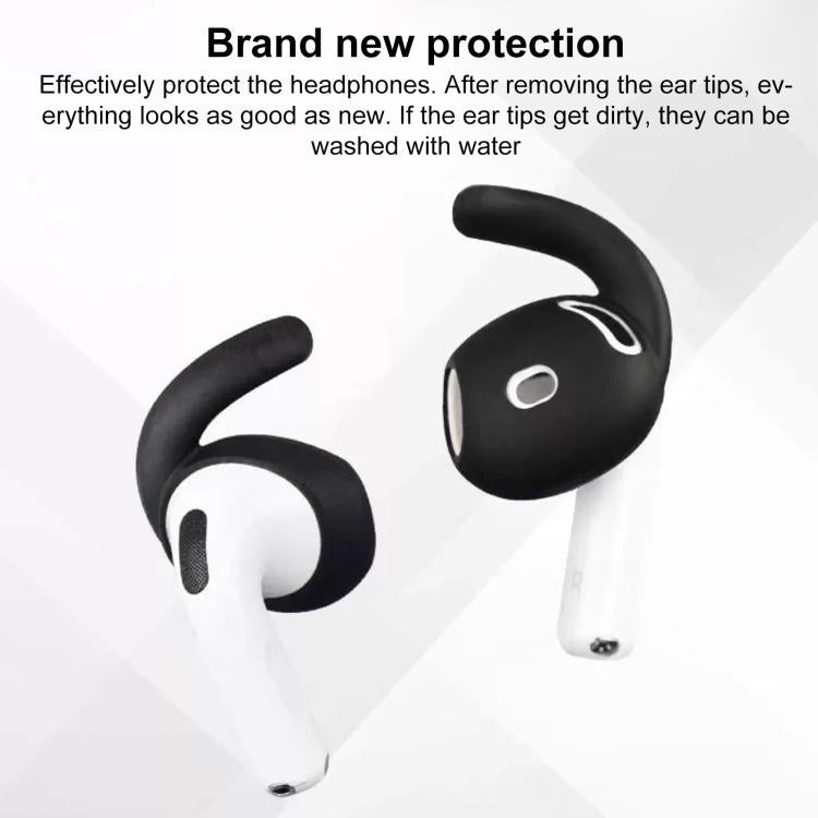 XDcase - 3 paia di tappi auricolari sportivi antiscivolo in silicone con custodia e moschettone, For AirPods 4