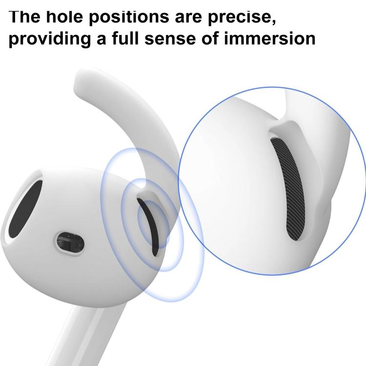 XDcase - 3 paia di tappi auricolari sportivi antiscivolo in silicone con custodia e moschettone, For AirPods 4