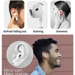 XDcase - 3 paia di tappi auricolari sportivi antiscivolo in silicone con custodia e moschettone, For AirPods 4