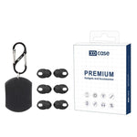 XDcase - 3 paia di tappi auricolari in silicone con custodia e moschettone, For AirPods 4