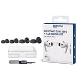 XDcase 4 paia di inserti auricolari di ricambio in silicone con kit per la conservazione e la pulizia, For AirPods Pro 3