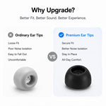 XDcase - 3 paia di inserti auricolari in silicone con kit di conservazione e pulizia, For Galaxy Buds3 Pro / 4 Pro