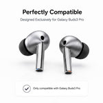 XDcase - 3 paia di inserti auricolari in silicone con kit di conservazione e pulizia, For Galaxy Buds3 Pro / 4 Pro