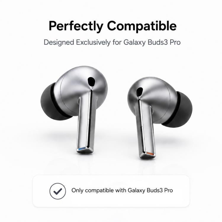 XDcase - 3 paia di inserti auricolari in silicone con kit di conservazione e pulizia, For Galaxy Buds3 Pro / 4 Pro