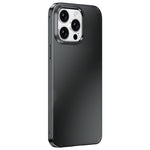 Custodia per telefono con cornice in metallo e pannello posteriore micro-satinato., For iPhone 14 Pro, For iPhone 14 Pro Max