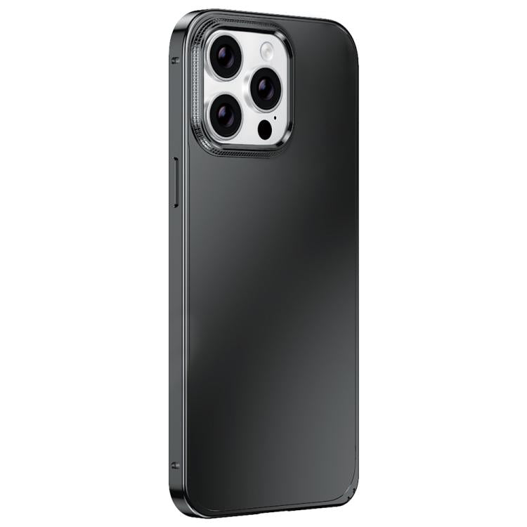 Custodia per telefono con cornice in metallo e pannello posteriore micro-satinato., For iPhone 14 Pro, For iPhone 14 Pro Max