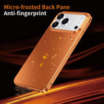 Custodia per telefono con cornice in metallo e pannello posteriore micro-satinato., For iPhone 14 Pro, For iPhone 14 Pro Max