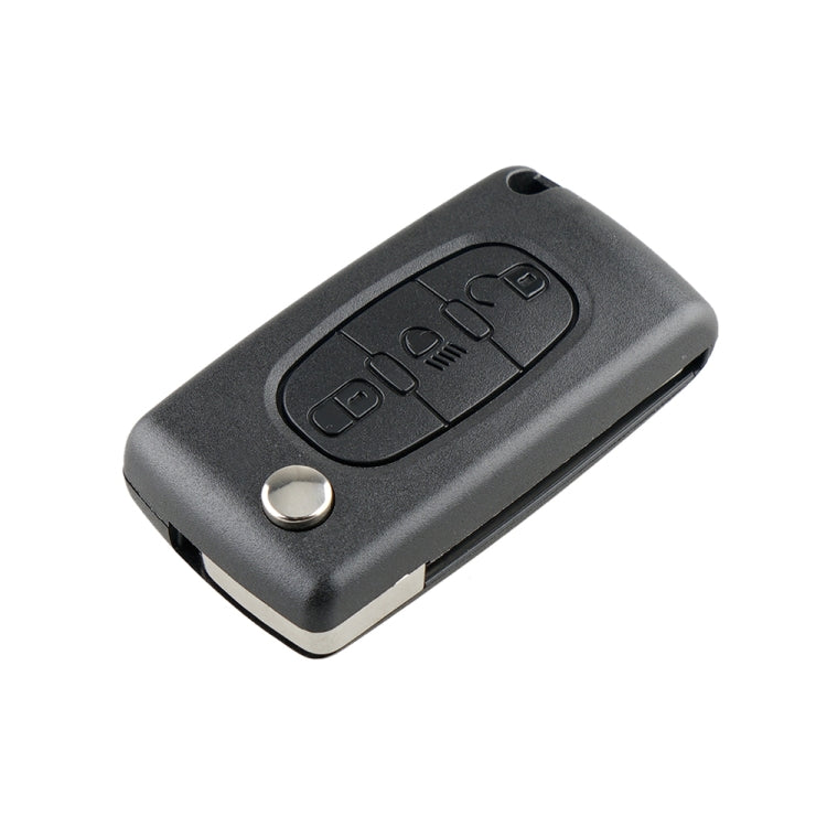 Custodia per telecomando con guscio chiave pieghevole a 3 pulsanti per Peugeot / Citroen, For Peugeot
