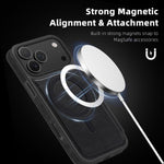 Custodia per telefono in pelle Linton MagSafe, For iPhone 17 Pro Max, For iPhone 17 Pro, For iPhone 17