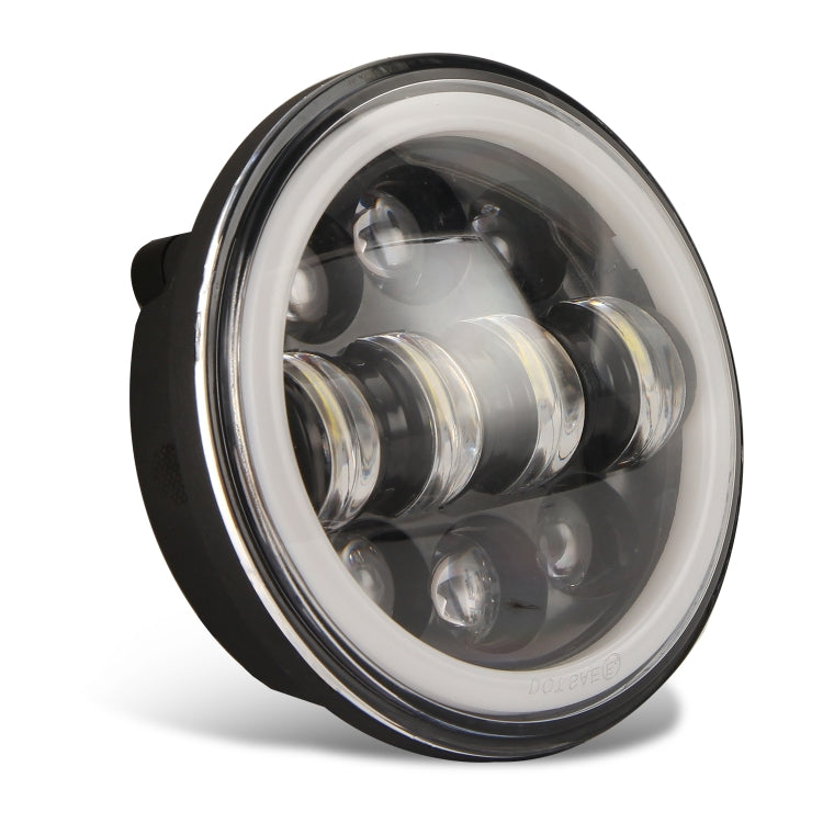 EagleVision DC9-30V 35W 6000K 4000LM Faro rotondo per moto 6LED da 5,75 pollici con Angel Eye per Harley-Davidson, 6LEDs