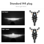 EagleVision DC9-30V 35W 6000K 4000LM Faro rotondo per moto 6LED da 5,75 pollici con Angel Eye per Harley-Davidson, 6LEDs