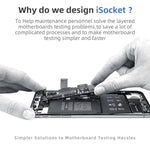 Dispositivo di test a strati per schede madri QianLi iSocket 16E per iPhone 16e, QianLi iSocket 16E