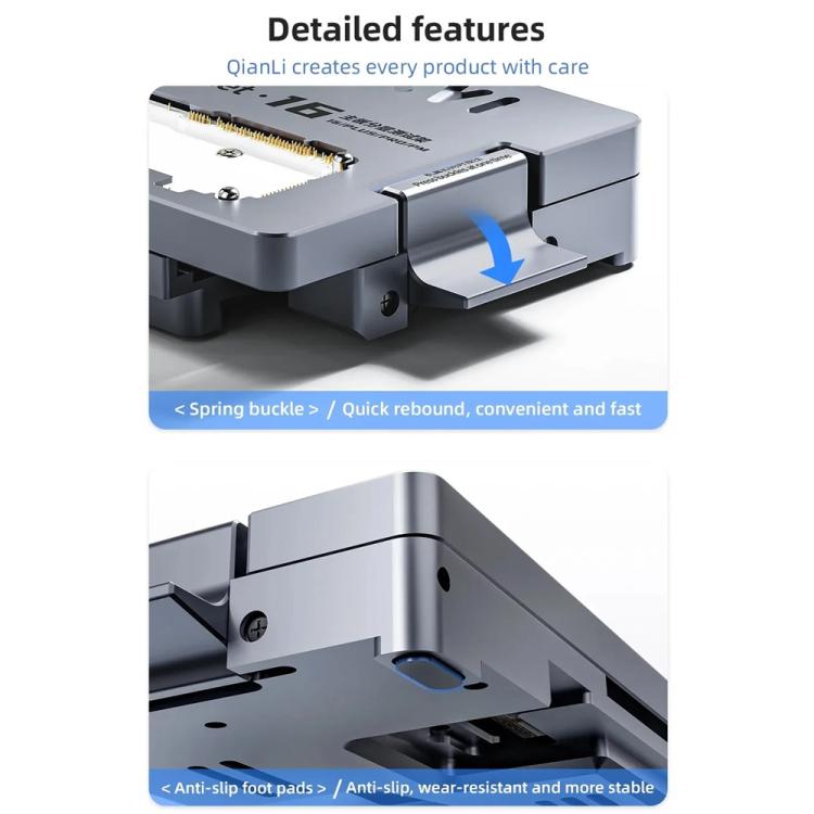Dispositivo di test a strati per schede madri QianLi iSocket 16E per iPhone 16e, QianLi iSocket 16E