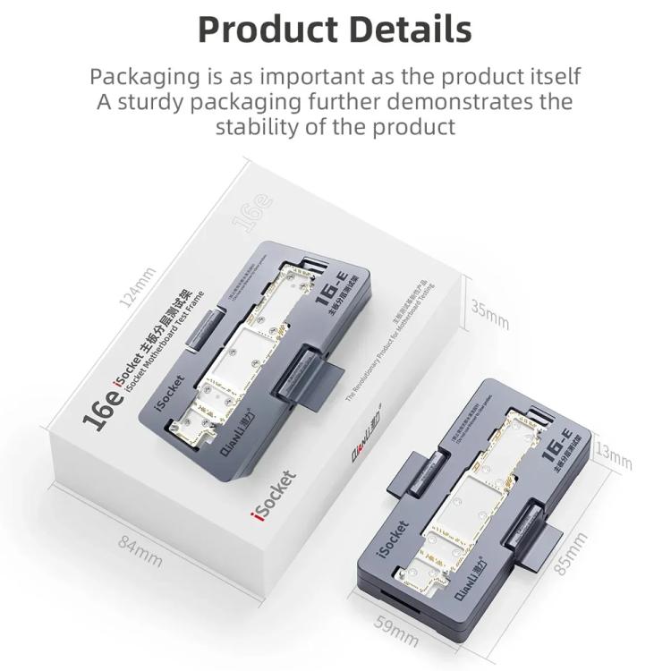 Dispositivo di test a strati per schede madri QianLi iSocket 16E per iPhone 16e, QianLi iSocket 16E