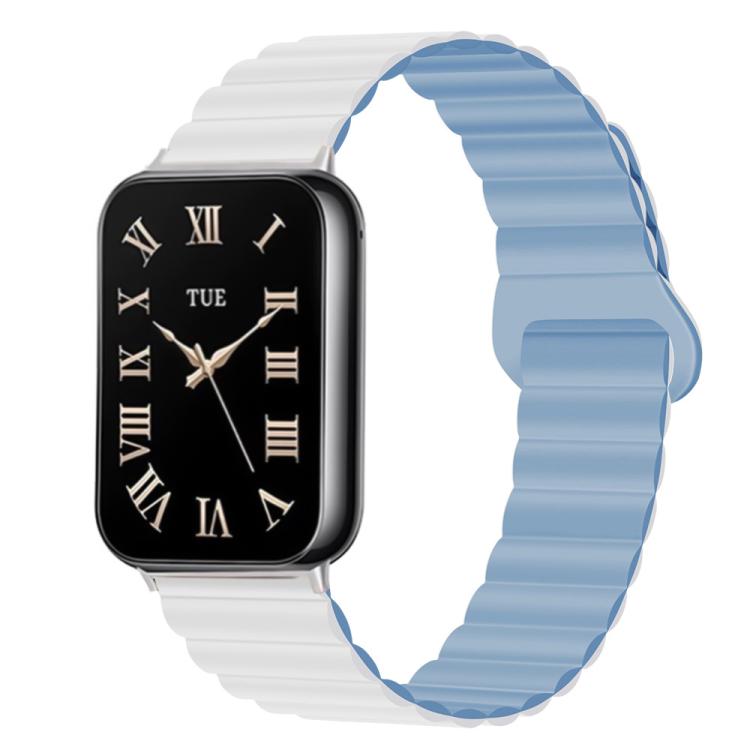 Cinturino per orologio in silicone magnetico con fibbia inversa bicolore., For Xiaomi Band 10 Pro / Redmi Watch 6 / 5