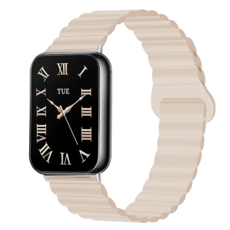 Cinturino per orologio in silicone a tinta unita con fibbia magnetica reversibile., For Xiaomi Band 10 Pro / Redmi Watch 6 / 5