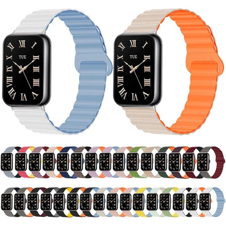 Cinturino per orologio in silicone a tinta unita con fibbia magnetica reversibile., For Xiaomi Band 10 Pro / Redmi Watch 6 / 5