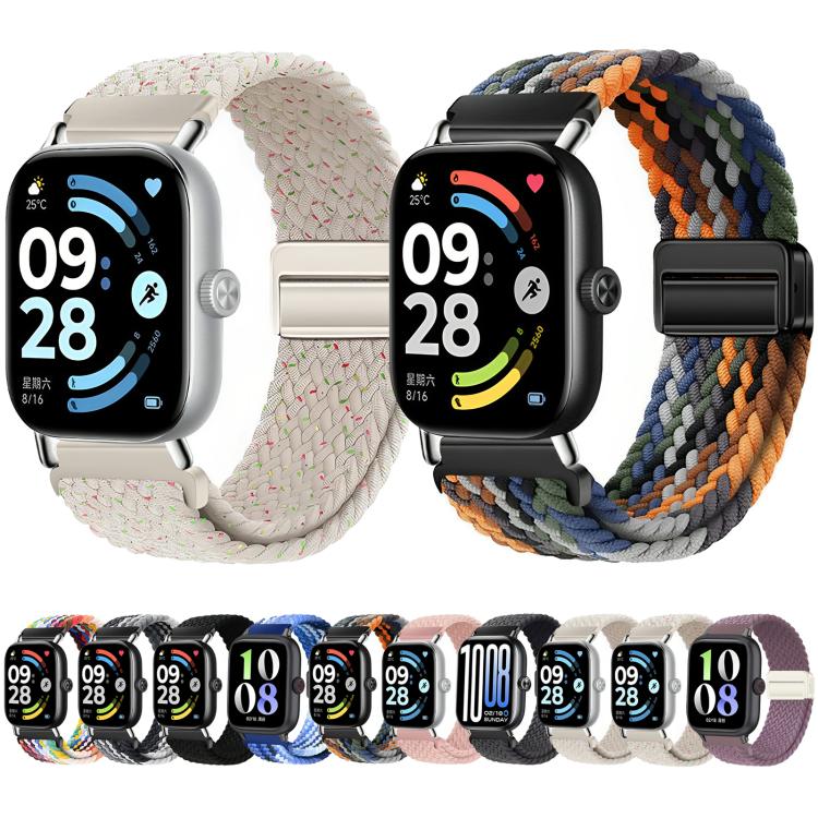 Cinturino per orologio in nylon intrecciato elastico con fibbia magnetica., For Honor Watch X5