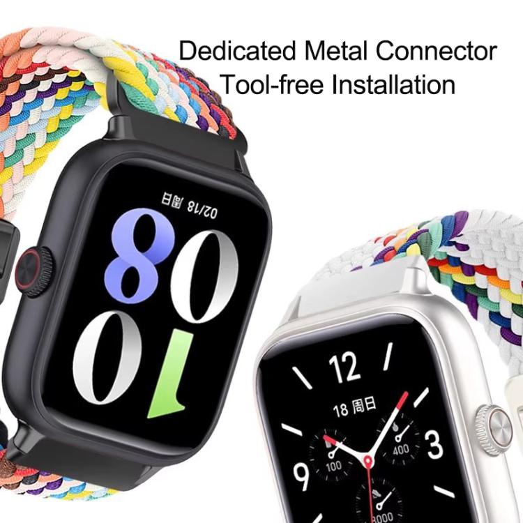 Cinturino per orologio in nylon intrecciato elastico con fibbia magnetica., For Honor Watch X5