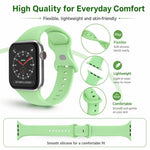 Confezione da 5 cinturini per orologio in silicone con fibbia a farfalla xDfind, For Apple Watch 42 / 44 / 45 / 46 / 49mm, For Apple Watch 38 / 40 / 41 / S11 42mm